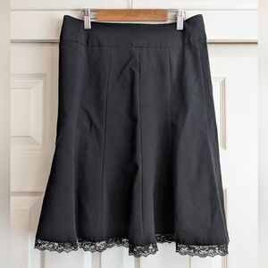 Tracy Evans 90's Black A-Line Flare Skirt